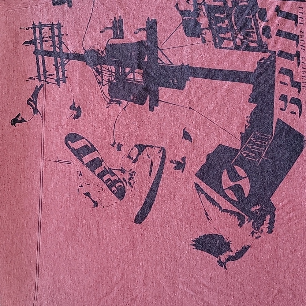 Men’s L Split Graphic Tee Urban Print
